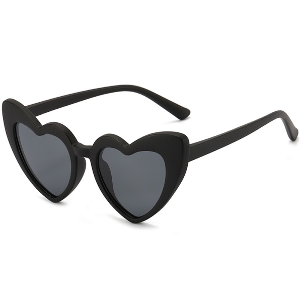 Kids Sunglasses Silicone Polarized Glasses Kids Sunglasses Heart Sunglasses----Black