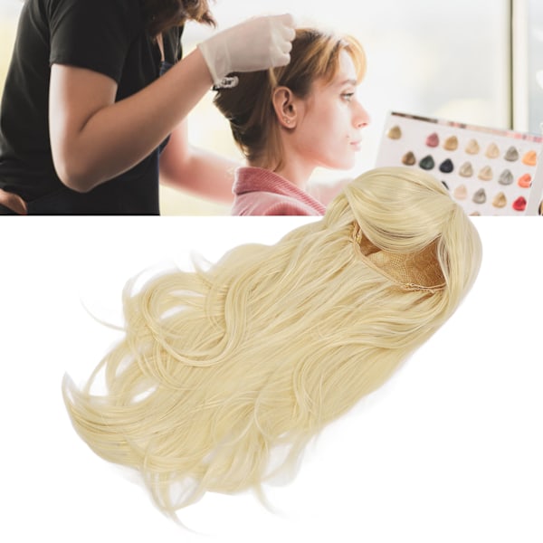 Lång rak peruk mjuk andningsbar hög temperatur fiber kvinnor cosplay peruker med sidoborstade lugg för fest dagligen