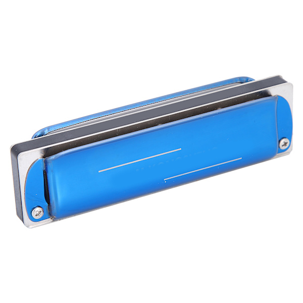 Blues Harp Munspel 10-håls Professionell Munspel G-tonart Gåvor Rostfritt Stålhölje (Blå)