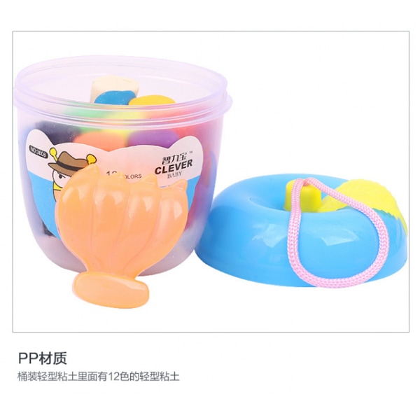 Ikke-giftig sikker lufttørrende modellering ler kit til børn, DIY ingen bage ler til gave til drenge piger, blød kunst håndværk plasticine kits