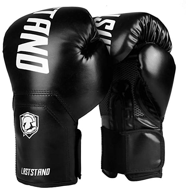 Boxningshandskar för män och kvinnor, boxningsträningshandskar, taekwondo sandsäckhandskar, Muay Thai sparringträningshandskar  svart  8oz