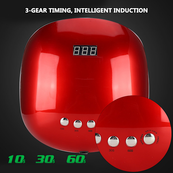 48W UV/LED Neglelampe Negle Gel Polish Tørrer Hurtigtørrende Neglekunst Maskinværktøj