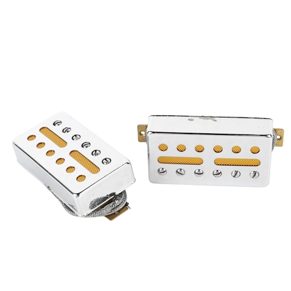 2 set elektriska gitarr pickup singel spole klart ljud 6 hål pickup instrument tillbehör för utbyte