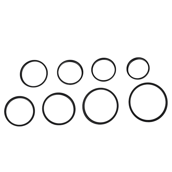 8 st metallstegringar universell linsfilteradapterset 49‑52‑55‑58‑62‑67‑72‑77‑82mm