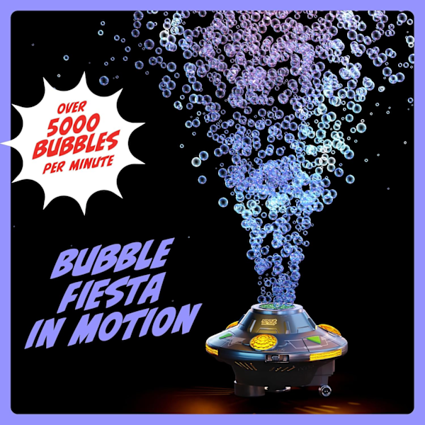Robot Bubbelmaskin för Barn - Snurrar, Rör Sig, Musik, Ljus - Bubbelblåsare, Maskin för Pojkar & Flickor - Coola Utomhusleksaker - Födelsedag Grey