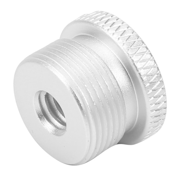 1/4 tum hon till 5/8 tum hane gängadapter Aluminiumlegering MikrofonskruvadapterSilver F18B