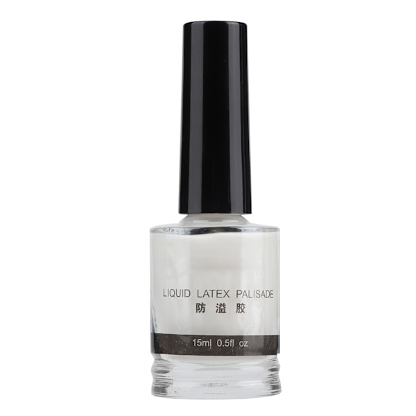 Stempel for negl + skrapeplate + anti-overflow lim (15 ml) - sett med verktøy for neglkunst