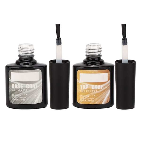 10ML UV-gelpolish baslack långvarig topplack nagelkonst set kitRBTC2-01