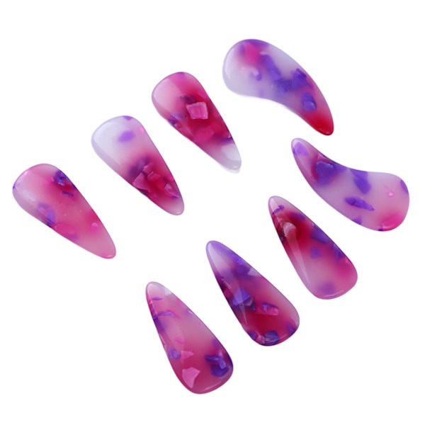 8 st Guzheng fingerpicks i silikonpolymer - Delikat, smidig yta, elastisk, professionell Guzheng nagelskydd - Solnedgångsfärg