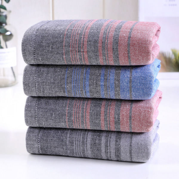 Superabsorberende badehåndklæde, tykt håndklæde til voksne, blødt, tykt, med høj absorptionsevne (farve: Pink, størrelse: 34x76cm)