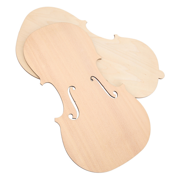 Ubehandlede Violiner Plade Træ Gran Frontpanel Ahorn Bagplade Bagplade DIY Dele