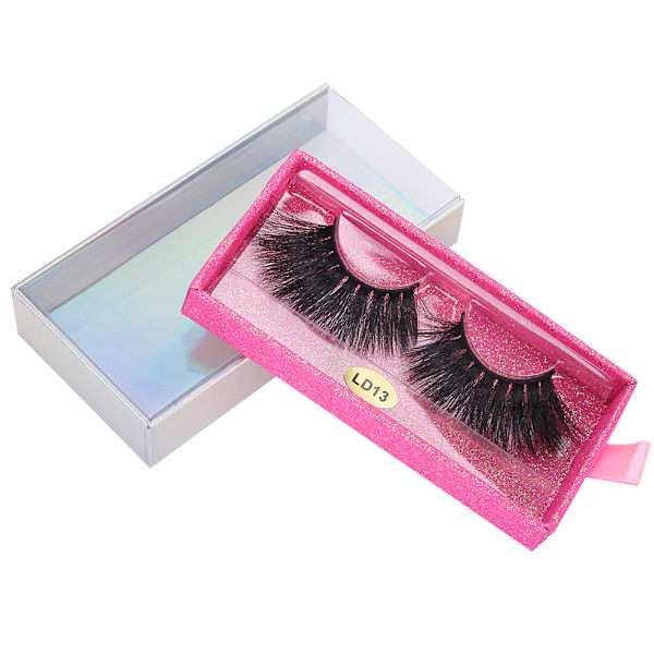 5D 25mm Falska Ögonfransar Makeup Falska Ögonfransar Fluffy Curling Långa Falska Ögonfransar LD13