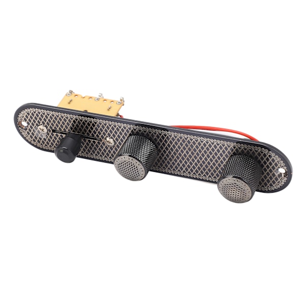 Fortrådning Elektrisk Guitar Kontrolplade Fortrådet Lastet Sele 3-vejs Afbrydere Knapper til Telecaster Dele GE210B Gitter
