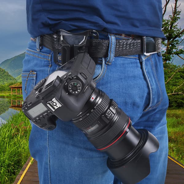 2 stk. kameraholder 1/4 tomme skruemontering Quick Release taljebælte spændeholder til DSLR