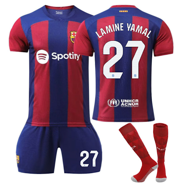 BARCELONA LAMINE YAMAL 27 HJEMMETRØJE 23-24 XL 27