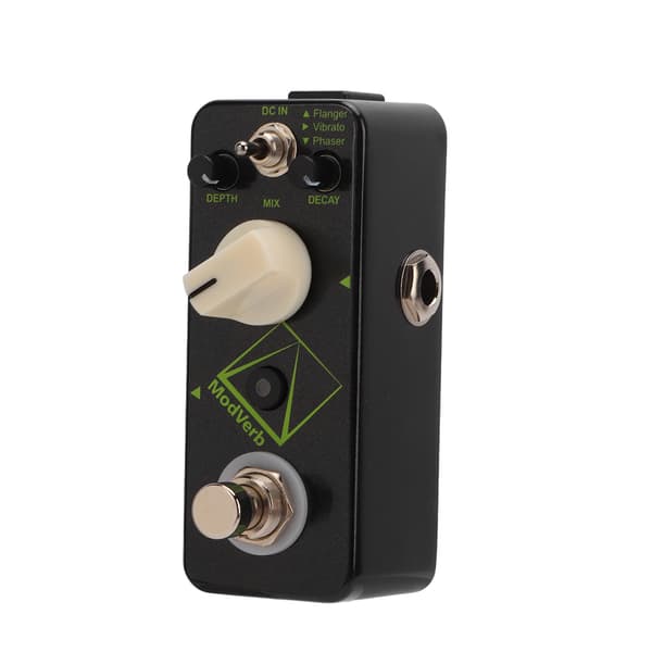Modulation Reverb Pedal Elektrisk Guitar Single Block Effector 3 Modes Metal Shell DC9V