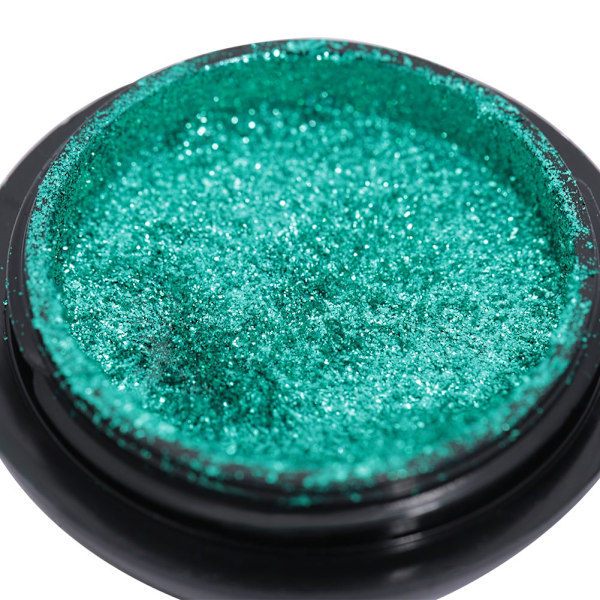 0,5 g neglekunst glitter pigment dekorasjon DIY manikyr glitter speilpulver 2# grønn