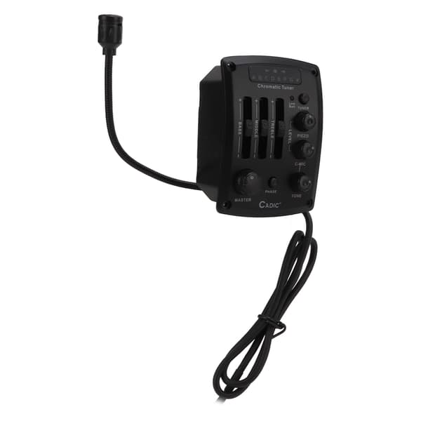 Guitar Pickup Equalizer Plast Elektroniske Komponenter Sort Musikinstrument Tilbehør