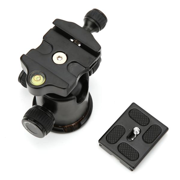 BK-03 Aluminiumlegering Dämpande Universell Stativkulled med Nivå för DSLR-kamera