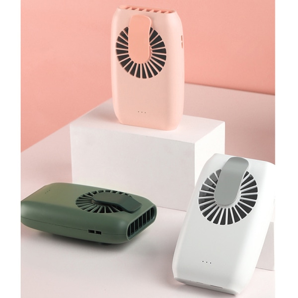 Hengende midje, mini-hold - utendørs bærbar DC, luftkjøler Ventilador(rosa)