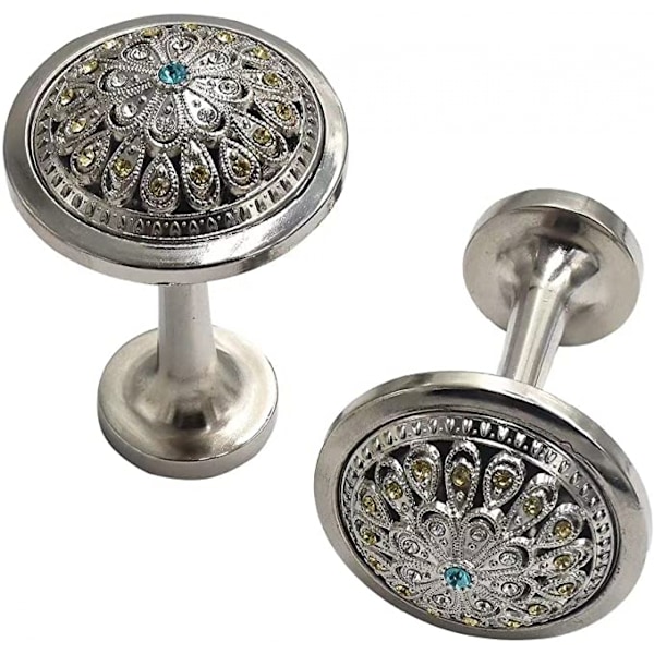 1 par Retro Krystall Gardin Holdbacks Veggmontert Duskkurv Gardin Tieback Hook Multi Use Veggkrok Kåpehenger (Sølv)