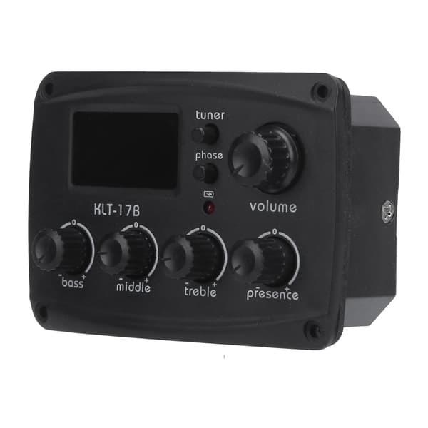 Gitarr pickup LCD-display tuner set kit instrument tillbehör ersättning för folk ClassicKLT-17B