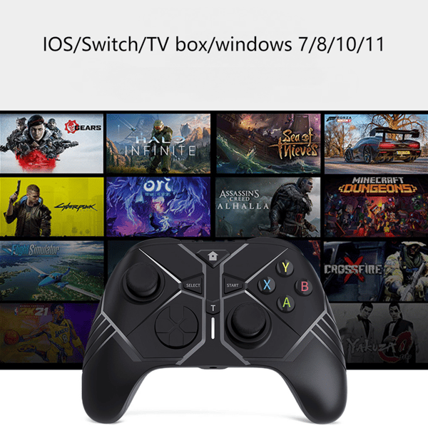 Trådløse Switch-kontrollere med Turbo, Switch Pro-kontroller kompatibel med Switch/Lite/OLED/PC/IOS/Android
