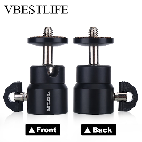 VBESTLIFE 360° Vridbar Rotationsbar 1/4'' Skruv Kulhuvudfäste Kulhuvud Stativfäste