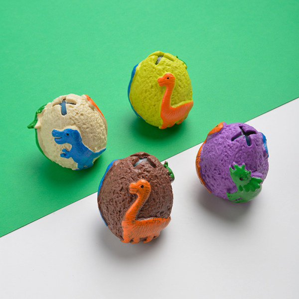 3 st kreativa kläm leksak dinosaurie ägg fidget leksak dekomprimerande hand för pop leksak färg sorterad kläm leksak för ADD hand(lila)