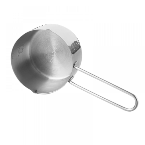 Kök rostfritt stål mätkopp 60-250ml 4-delad set, kök uppvärmning mätkopp, kaffekopp（silvrig）
