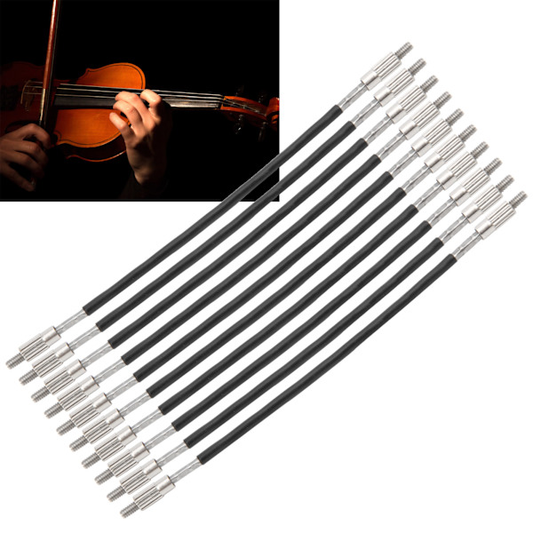 10 stk. Violin Tailgut Tail Gut Stål NonSlip Wire Tailcord Reservedele Tilbehør