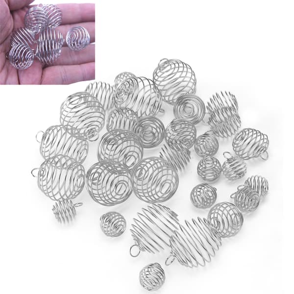 Metallhårflätningsringar Fjäder Dreadlocks Dekorationer Tillbehör Hårringar för FlätorSilver