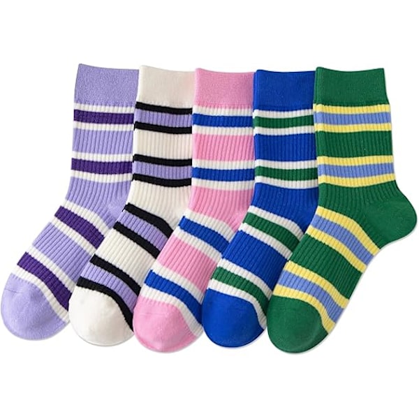 5 Pairs Womens Cute Animal Patterned Funny Novelty Cotton Crew Socks,01