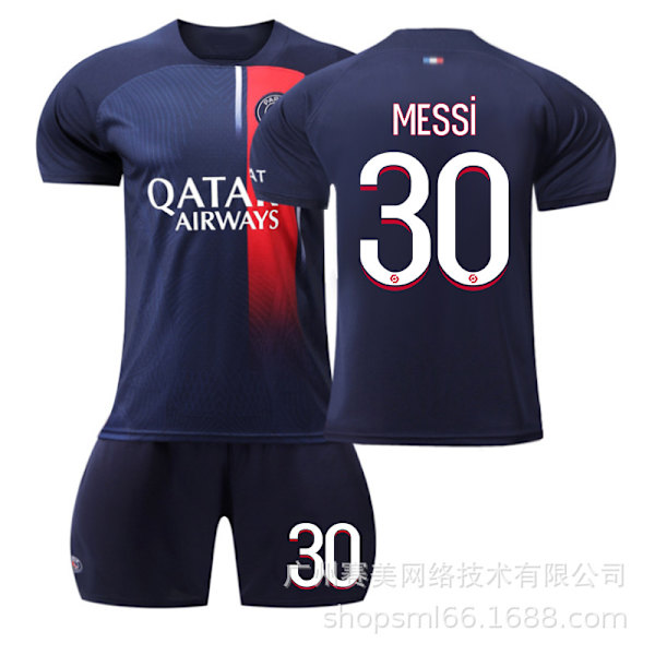 2023-2024 Paris Hjemme Børnefodboldsæt-Nr.30 MESSI#M No.30 MESSI #M