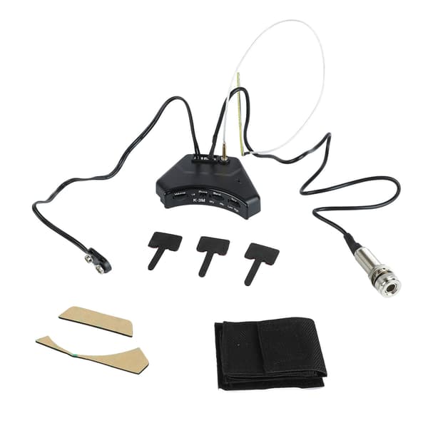 Mikrofon Equalizer Piezo Pickup Lydhul til Akustisk Folk Guitar Tilbehør