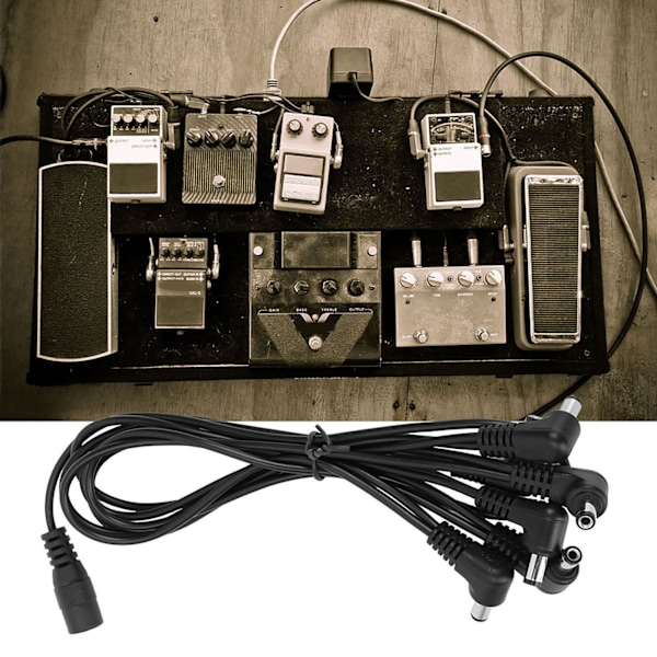 Professionel guitar effektpedal strømforsyning 9V adapter 100‑240V adapter