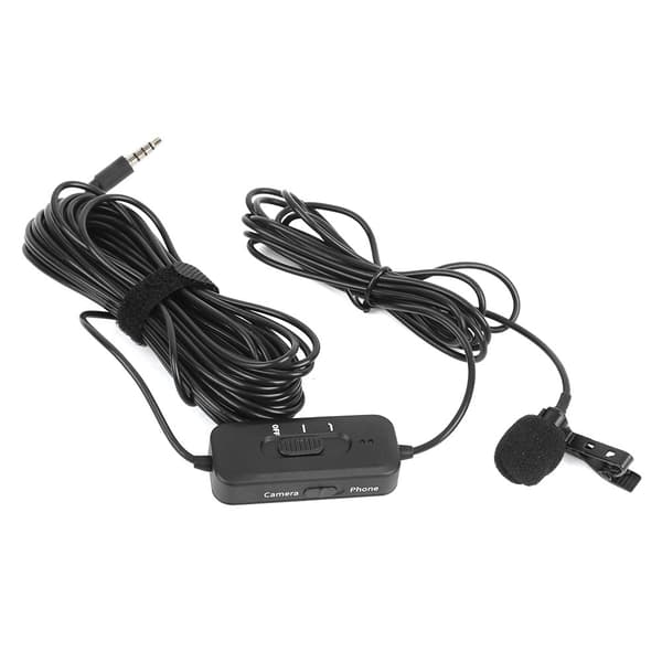 For OSMO ACTION kamera lade lydadapter 8m kabel Lavalier kondensatormikrofon