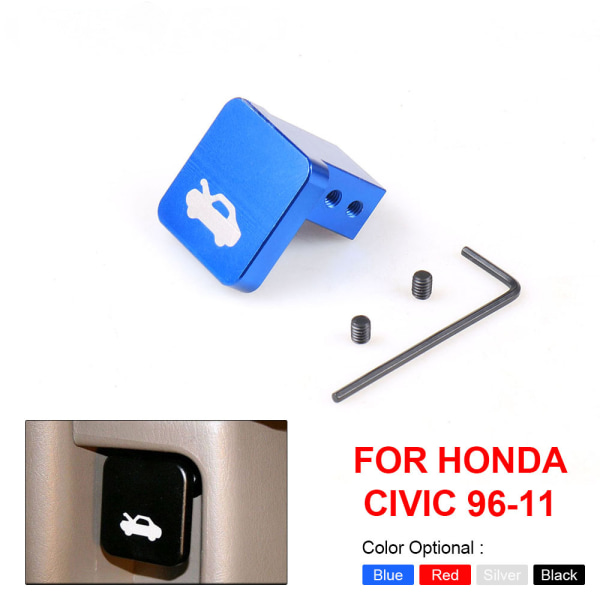 Fastener og Clip Auto Hood Latch Håndtag Udløsning Reparationssæt til Honda Civic 96-11 - Rød (To Pak)