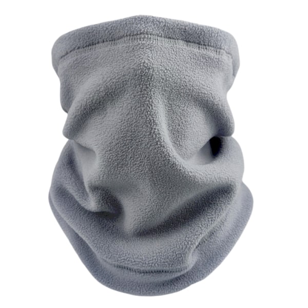 Vinter thermal halsdamask, fleecefodrad invändig halsduk Tube Wrap (grå)