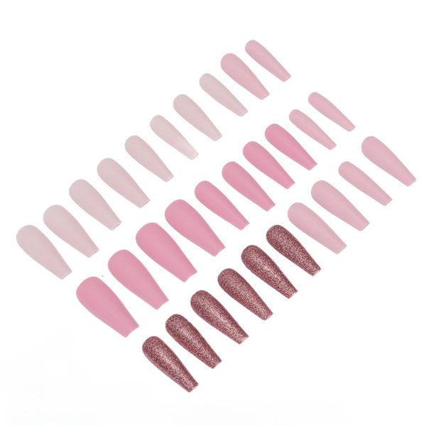 30 st falska nagelspetsar set full cover lång typ fashionabla tryck på falska naglar konstspetsar 0070 6A