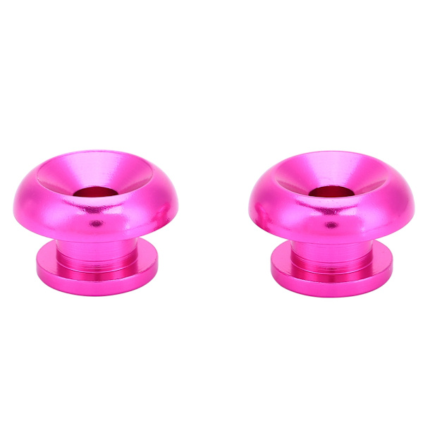 2 st Strap Lock Buckle Endpin för Gitarr Bas Ukulele med Brickor Skruvar (Lila)