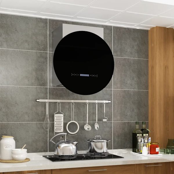 Väggmonterad köksfläkt med LCD 756m³/tim LED