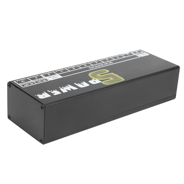 Pedal Power Supply Effektbräda Elgitarr Kortslutning/Överströmsskydd 100‑240VUK-kontakt