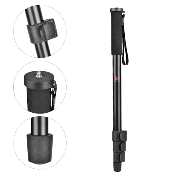 Aluminiumlegering Bärbar Retraktil Monopod Selfie Stick Fäste Stöd Stång för SLR-kamera (P264)