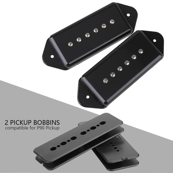 2 st plastgitarr pickup bobbin 50/52 mm poldelningar för P90
