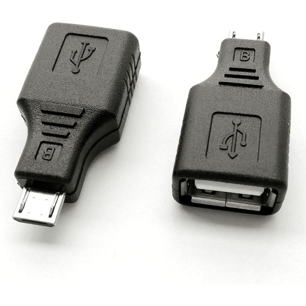 USB-OTG-sovitin, mobiililaitteille, jotka tukevat OTG-toimintoa ulkoisten laitteiden, kuten USB-tikun, näppäimistön, hiiren ja digitaalisen kameran, liittämiseen