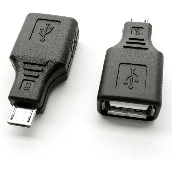 USB till USB OTG-adapter, mobiltelefoner som stöder OTG-funktion för att ansluta externa enheter som U-disk, tangentbord, mus, digitalkamera