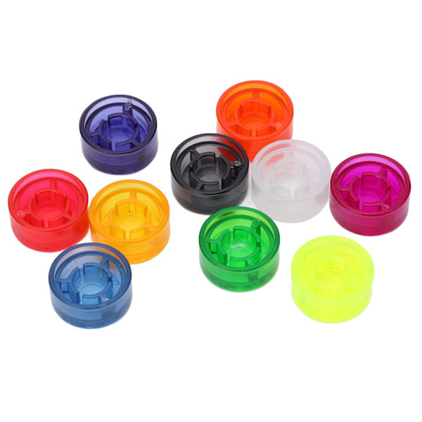10 stk gitar effekt fotbryter topper plast effektpedal beskyttelseshetter gitar tilbehør