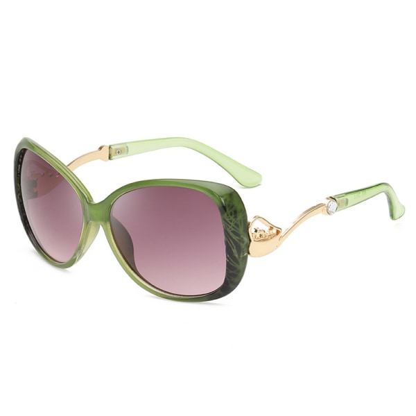 Vintage Cat's Eye solglasögon för kvinnor 100 % UV-skydd Klassisk retrodesignerstil, grön