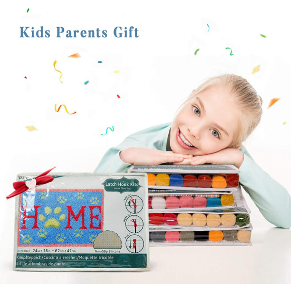 75 * 55CM Latch Hook Rug Kits for Adults Tigerrug Making Kits Printed Canvas Tapestry Kits Embroidery Kits DIY Crochet Yarn Kits Craft Kit Creative G